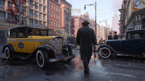 jeu-mafia-de-taxi-personnage-principal le personnage principal du jeu "Mafia: Definitive Edition" est un chauffeur de taxi qui entre dans la mafia.