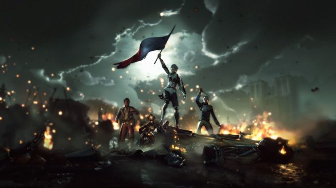 jeu-steel-rising Le trailer rejoue le célèbre tableau du Louvre "La liberté guidant le peuple" de Delacroix, mais avec des aristocrates automates/androïdes, pour un effet plus que surprenant.