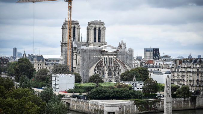 FRANCE-CULTURE-HERITAGE-NOTRE-DAME Notre Dame de Paris et incendie, la realite virtuelle pour un jeu signe Ubisoft