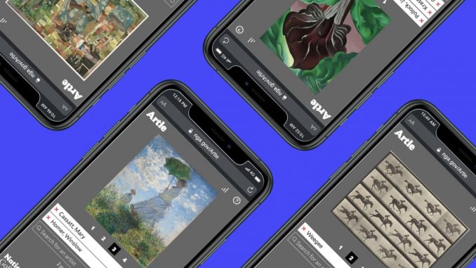 artle-jeu Le jeu Artle sur plusieurs smartphones
