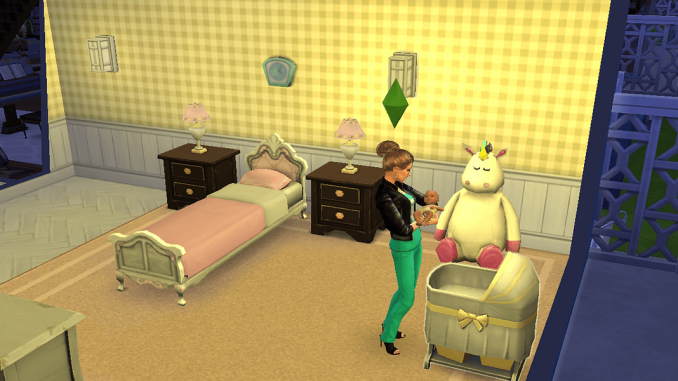 Sims4-jeu-de-simulation-gratuit Avatar de femme tenant un bébé dans les bras dans Les Sims 4