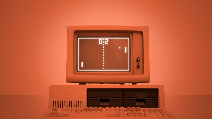 neurones-sensibles-jeu-video-Pong Un des tout premiers ordinateurs lançant le jeu de tennis Pong maitrisé par les neurones.
