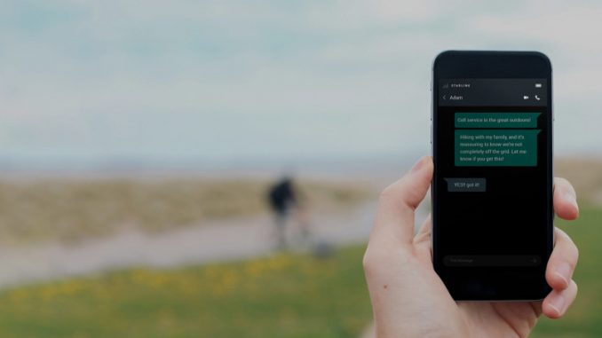 direct-to-cell-connexion-internet-stellitaire-smartphone-starlink Un smartphone usant de la connexion satellitaire Direct to Cell.