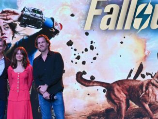 L’affiche de la série « Fallout » avec les acteurs principaux.
