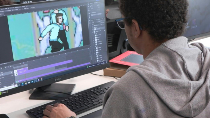 ecoles-jeux-video-IA-generative-developpement-gaming-inquietude Un jeune développeur gaming en plein apprentissage dans une de ces écoles de jeux vidéo.