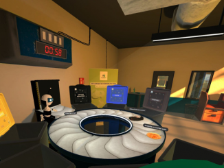 Une scène en réalité virtuelle du concours esport « Recyclage VR ».