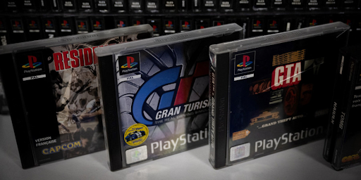 3D Playstation 1 Collection de CD de jeux pour la 3D PlayStation 1, emblématique des années 90.