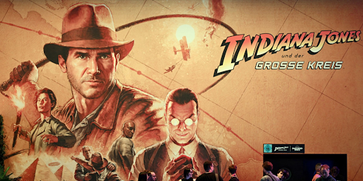 Indiana Jones Affiche officielle du jeu vidéo "Indiana Jones et le Cercle ancien"