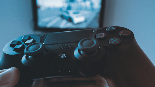 Une manette de jeu. Une manette de jeu.