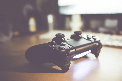 Manette noire Sony PS4.