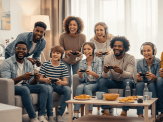 Groupe de joueurs multigénérationnels
