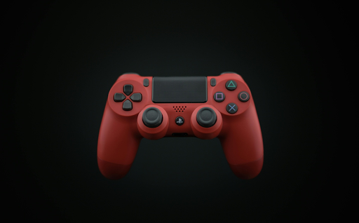 Photo De Sony Dualshock4 rouge et noir Photo De Sony Dualshock4 rouge et noir