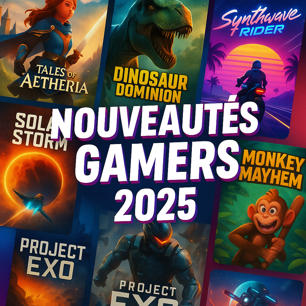 Affiche nouveautés gamers 2025