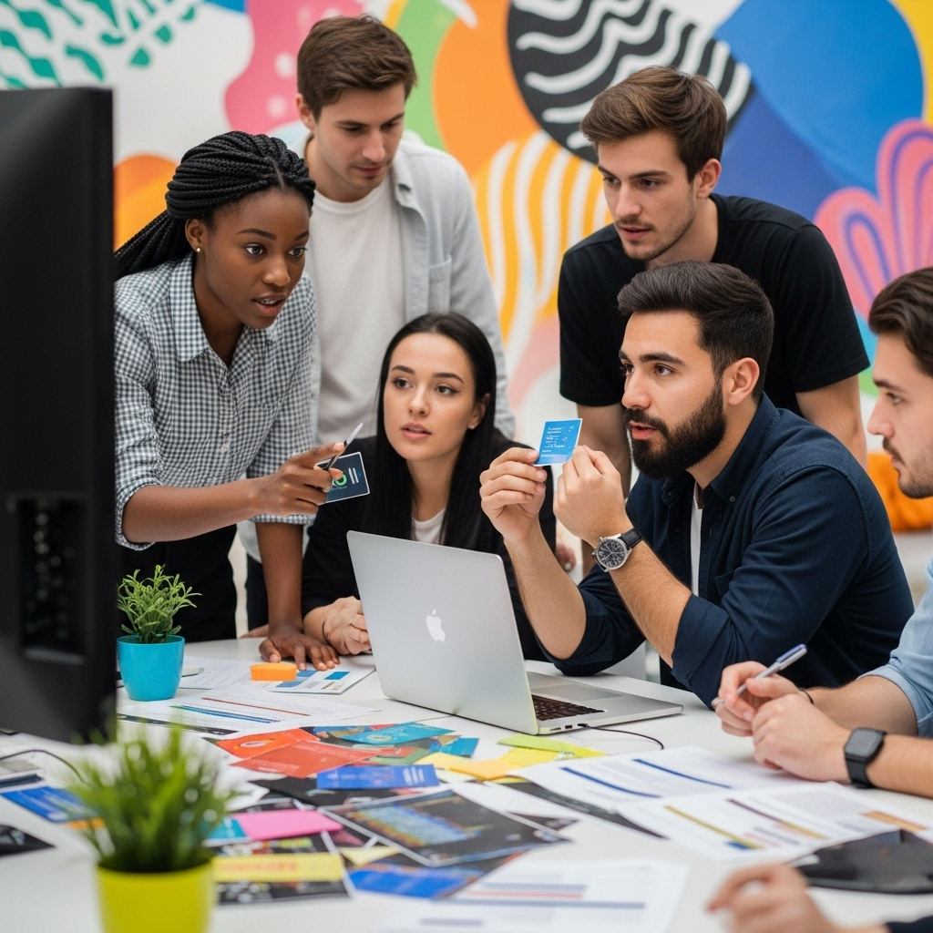 Des jeunes développeurs en réunion