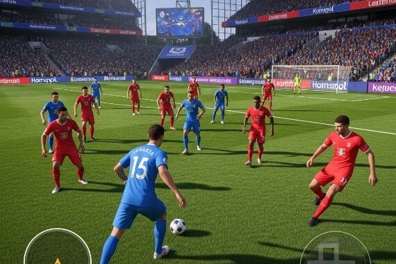 Screenshot FC 26 gameplay ultra-réaliste terrain détaillé