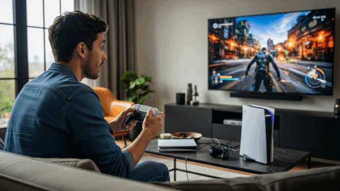 gamer-qui-joue-a-un-jeu-sur-ps5.031Z Gamer qui joue à un jeu sur PS5