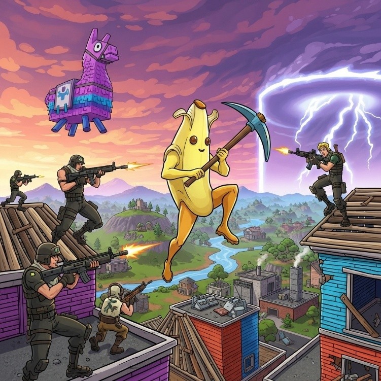 Illustration du jeux vidéo Fortnite