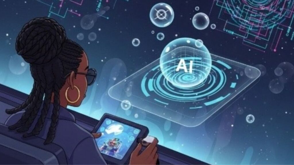 Interface de jeu mobile avec intelligence artificielle intégrée