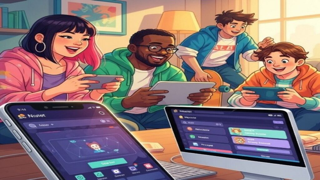 Joueurs multijoueur cross-plateforme sur différents appareils