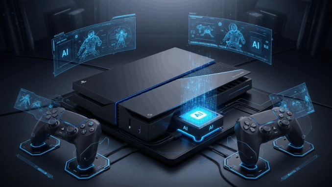 Une console de jeux Playstation