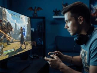 Un joueur qui joue à un jeu vidéo