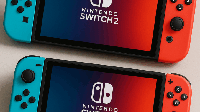 20250904_1407_Consoles Nintendo Switch Duo_simple_compose_01k4a31gczfxgsphftwmdxvy3h Des consoles Nintendo Switch 2