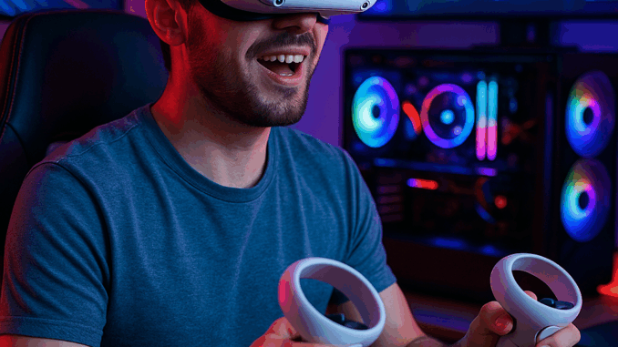 20250904_1443_Réalité Virtuelle 2025_simple_compose_01k4a51yn7eyj9xqt03fsc9zqk Gamer utilisant casque réalité virtuelle