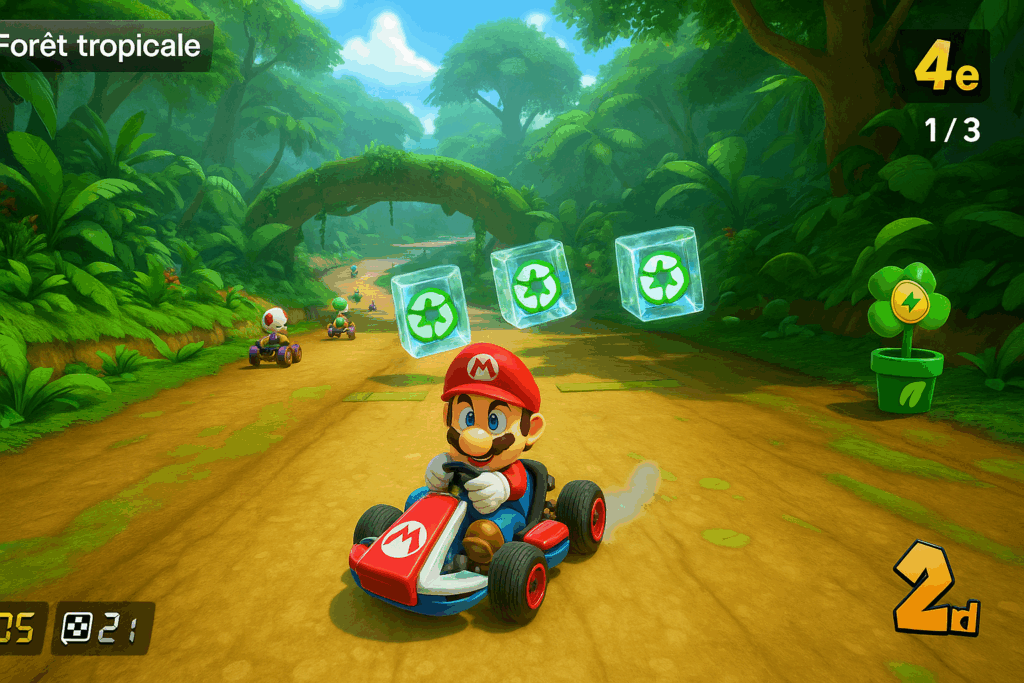 Un circuit nature de Mario Kart