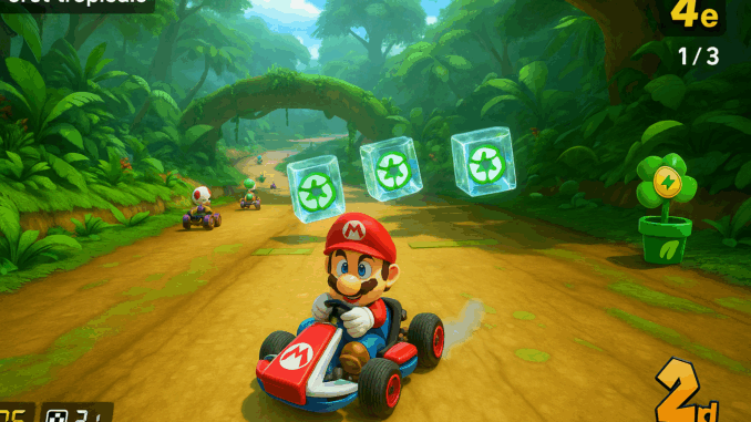 Circuit de mario kart Un circuit nature de Mario Kart