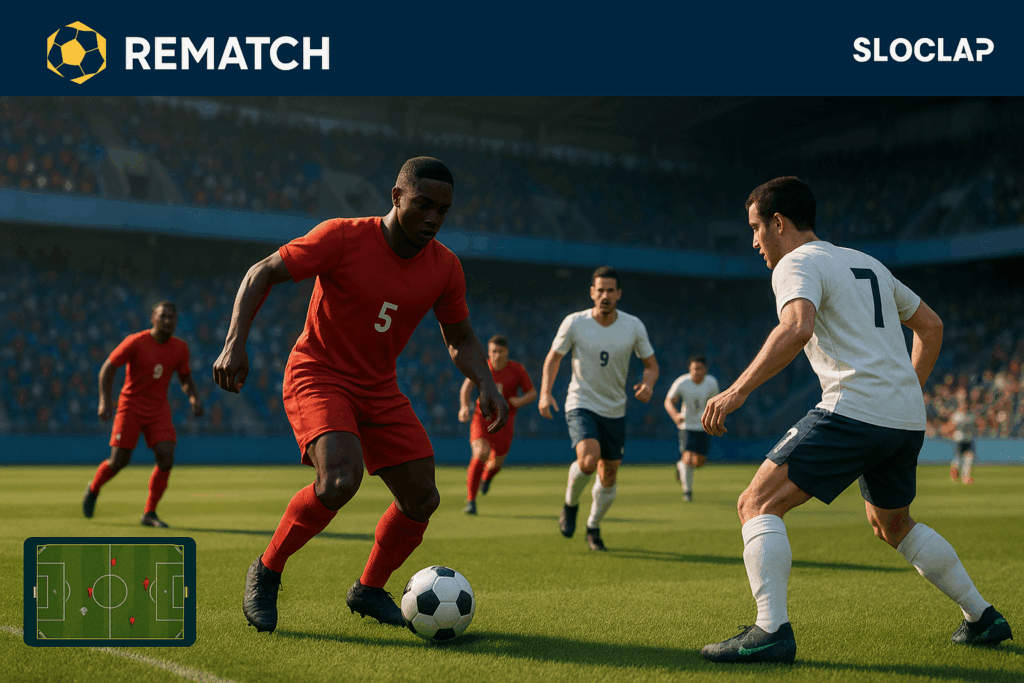 L'interface révolutionnaire de Rematch avec des joueurs en action