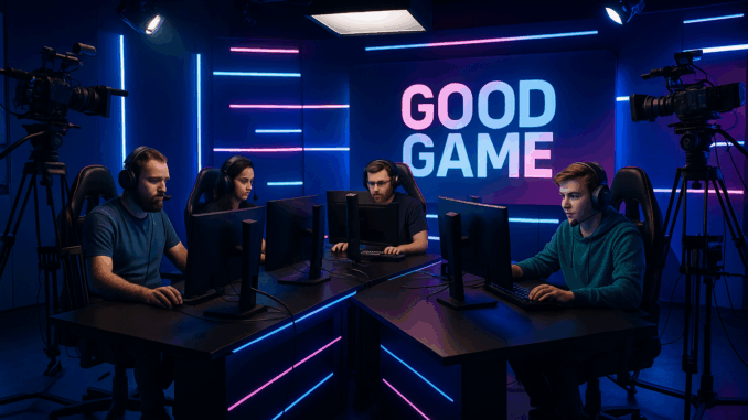 Plateau de Gaming Moderne Plateau moderne de Good Game avec plusieurs gamers