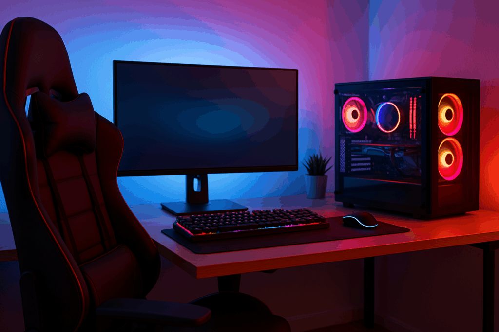 Un setup pour des sessions de gaming