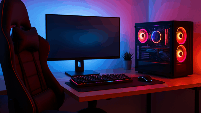 Un set up pour des sessions de gaming