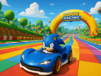 Une course en mode solo du personnage Sonic