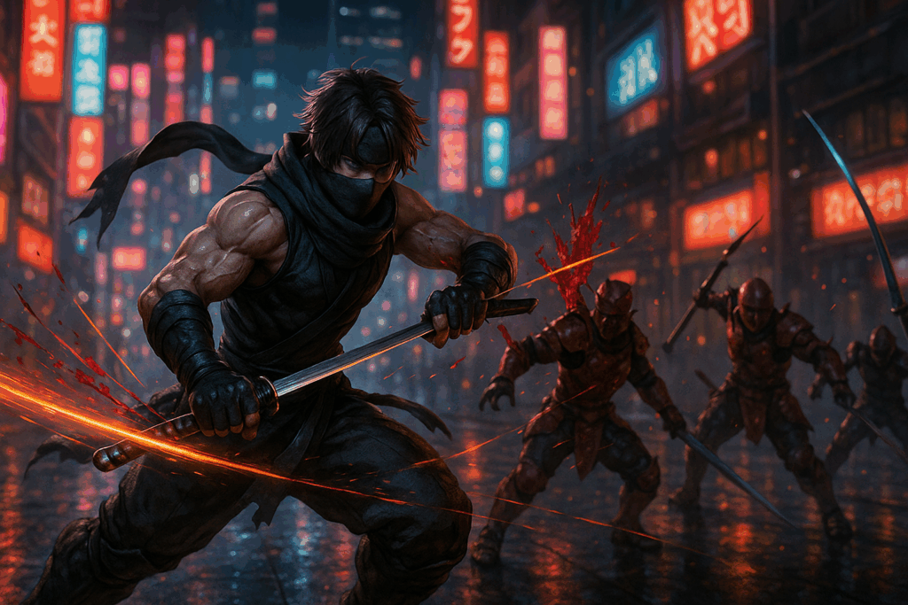 Le personnage Yakumo dans Ninja Gaiden 4