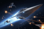 Illustration d’une bataille intergalactique du jeu Battlestar Galactica