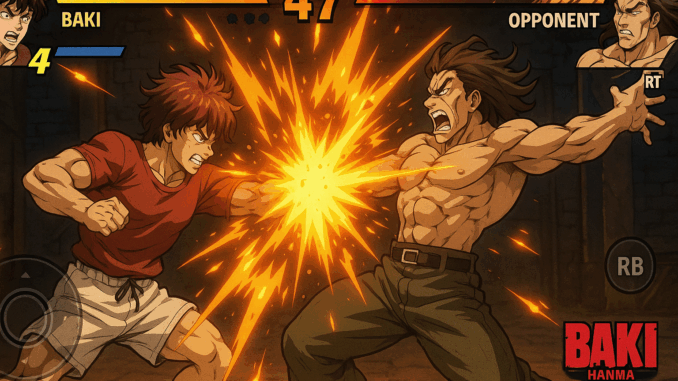 Un combat 2D de Baki Hanma: Blood Arena