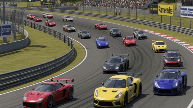 Des voitures de courses comme dans le jeu RENNSPORT