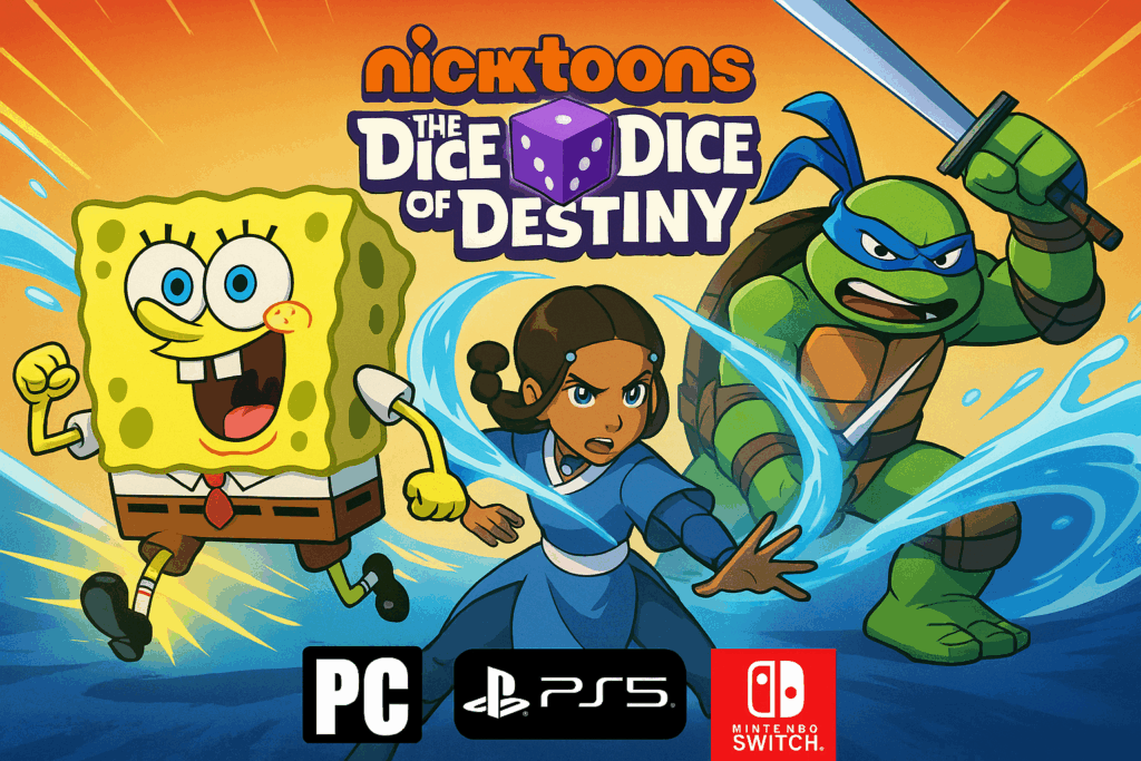 Les héros de Nicktoons and The Dice of Destiny