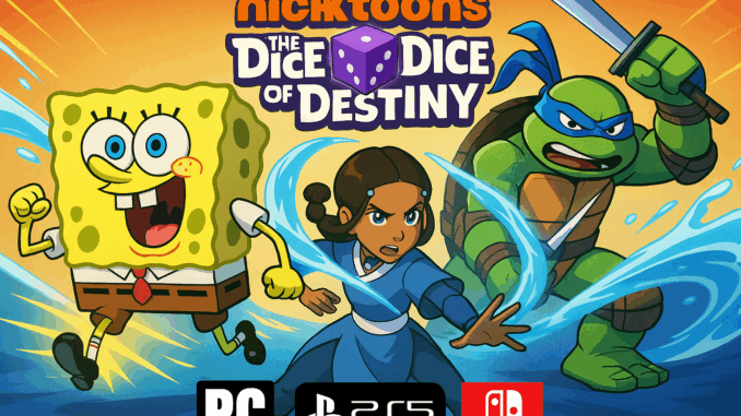 Les héros de Nicktoons and The Dice of Destiny