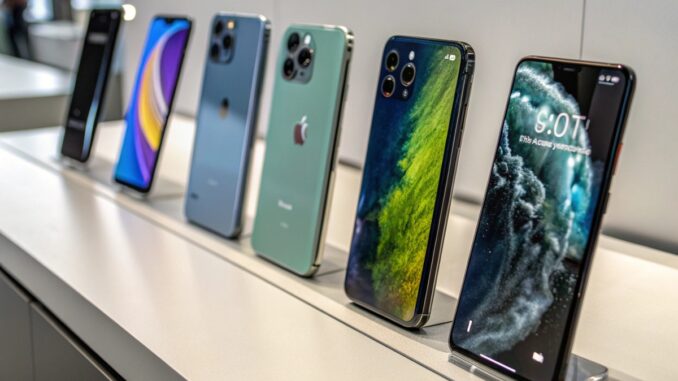 des-smartphones-high-tech Divers modèles de smartphones