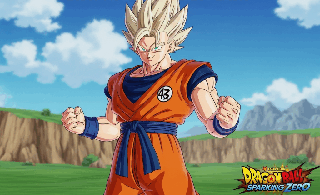Illustration de Goku dans le jeu Dragon Ball Sparking! Zero