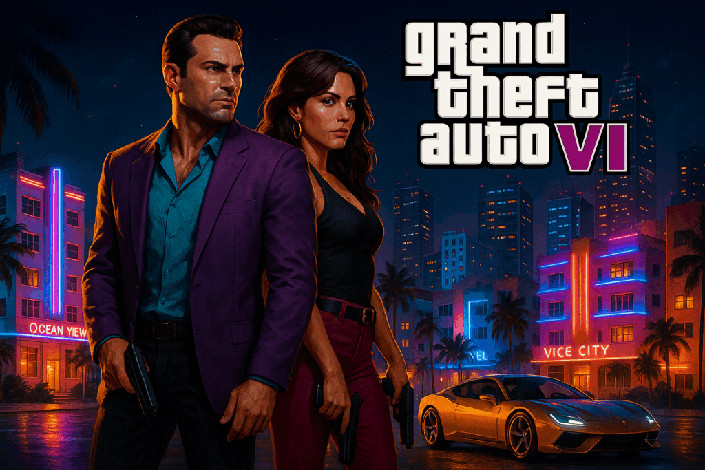 Illustration hyperréaliste de GTA 6