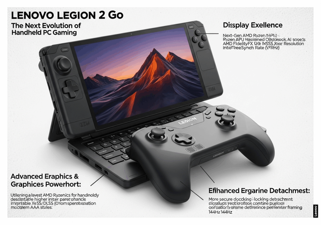 Illustration de la console portable Lenovo Legion
