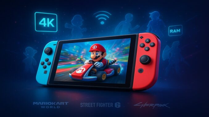 Le jeu Mario Kart sur une Nintendo Switch 2