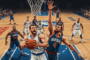 Des joueurs de basket durant un match