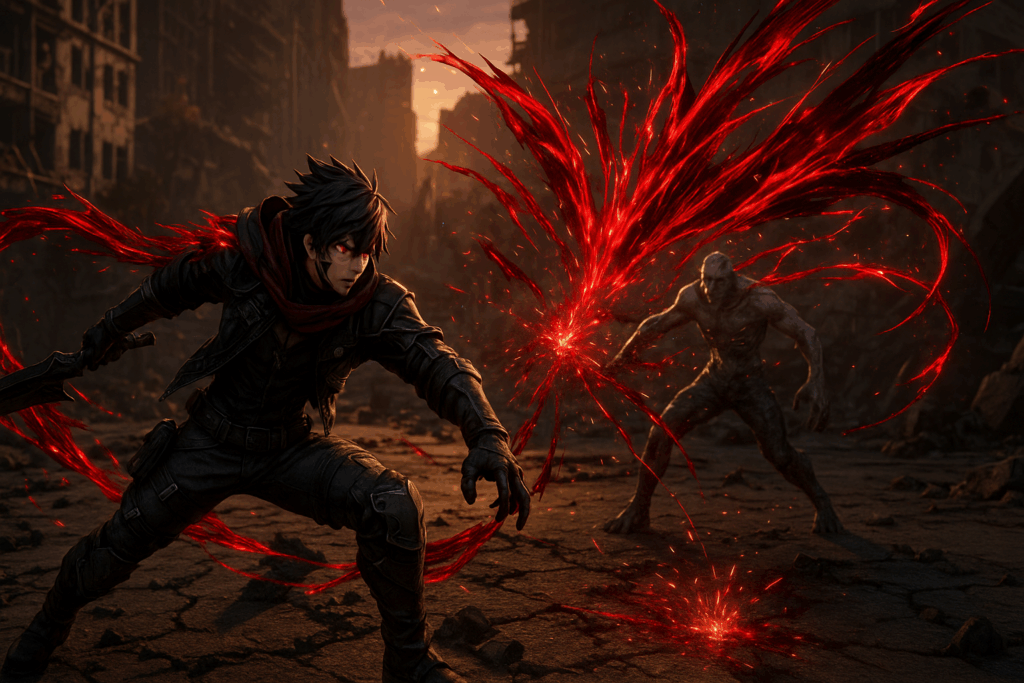 Le personnage principal de Code Vein II en combat