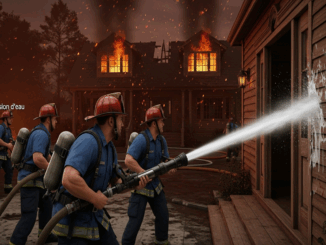 Des pompiers dans un jeu vidéo