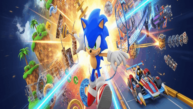 Sonic dans un univers en 3D
