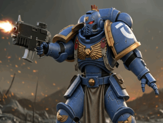Space Marine inspiré du jeu Warhammer 40,000